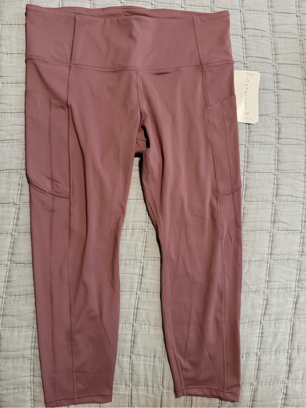 Athleta womens Dusty Rose High-Rise Pocket Leggings